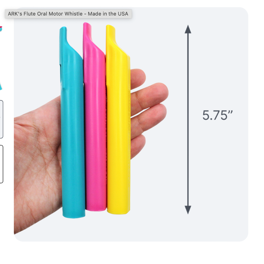 ARK Flute Whistle - Oral Motor Nefes ve Dudak Egzersiz Düdüğü